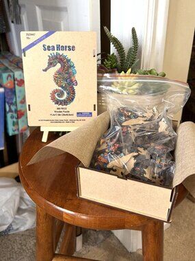 Brother Sister Design Studio Seahorse Wood Puzzle - 300 Pieces - NIB